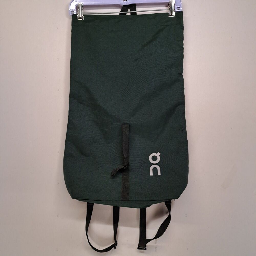 On Cloud Running Ambassador Backpack Gym Workout Shoe Bag Tote Forest Green